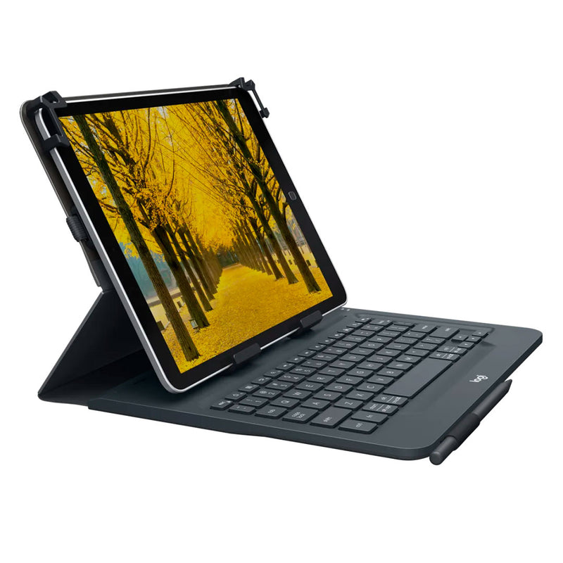 LOGITECH UNIVERSAL FOLIO Funda con teclado para tablets de 9 a 10 pulgadas con conectividad Bluetooth, 920-008334