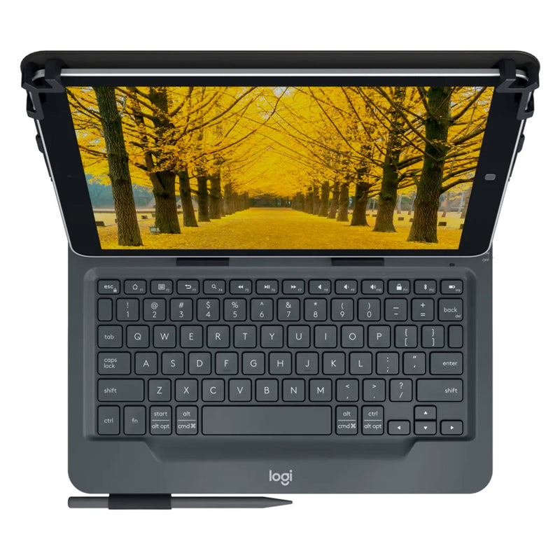 LOGITECH UNIVERSAL FOLIO Funda con teclado para tablets de 9 a 10 pulgadas con conectividad Bluetooth, 920-008334