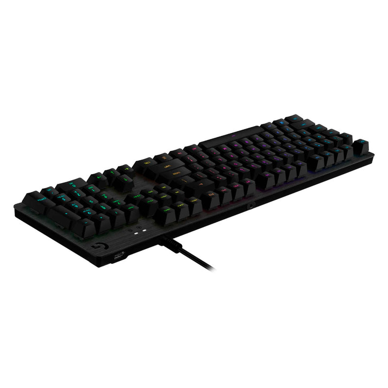 LOGITECH G513 CARBON Teclado mecánico gamer Switch marrón, RGB, Negro, 920-009322