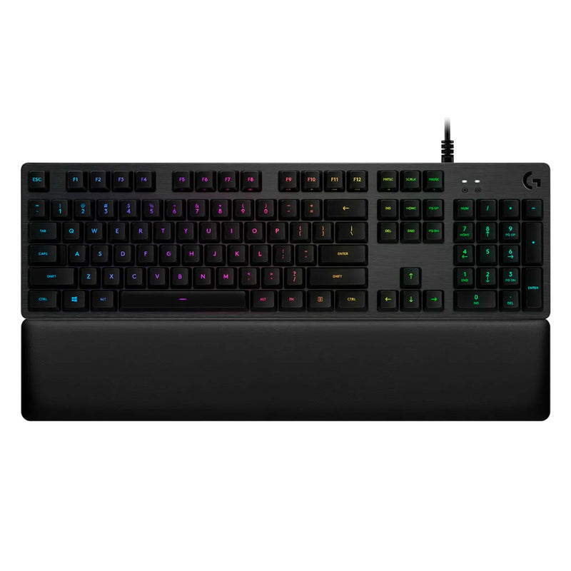 LOGITECH G513 CARBON Teclado mecánico gamer Switch marrón, RGB, Negro, 920-009322