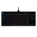 LOGITECH G PRO Teclado mecánico, iluminación RGB LIGHTSYNC, Switch azul, Negro, 920-009388