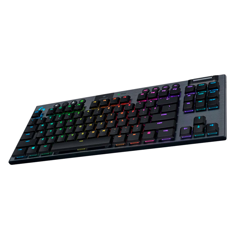 LOGITECH G915 TKL Teclado mecánico inalámbrico LIGHTSPEED, RGB LIGHTSYNC, Negro, 920-009495