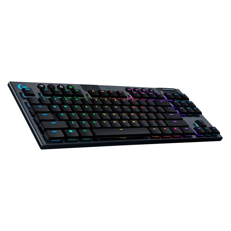 LOGITECH G915 TKL Teclado mecánico inalámbrico LIGHTSPEED, RGB LIGHTSYNC, Negro, 920-009495