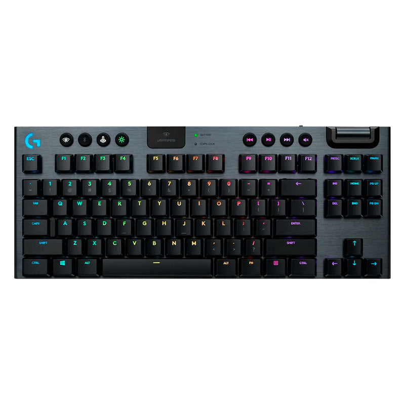 LOGITECH G915 TKL Teclado mecánico inalámbrico LIGHTSPEED, RGB LIGHTSYNC, Negro, 920-009495