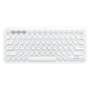LOGITECH K380 Teclado inalámbrico Bluetooth multidispositivo, Blanco, 920-009595