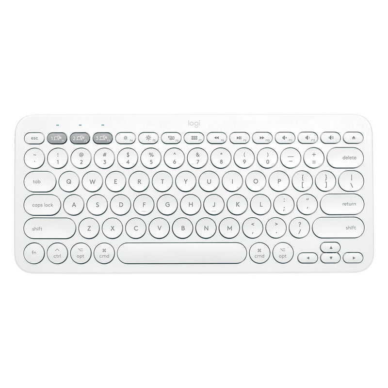 LOGITECH K380 Teclado inalámbrico Bluetooth multidispositivo, Blanco, 920-009595