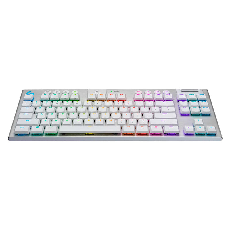 LOGITECH G915 TKL Teclado mecánico inalámbrico LIGHTSPEED, RGB LIGHTSYNC, Blanco, 920-009660