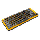 LOGITECH POP KEYS Teclado mecánico inalámbrico Switch Marrón, teclas de emojis personalizables, Amarillo y negro, 920-010713