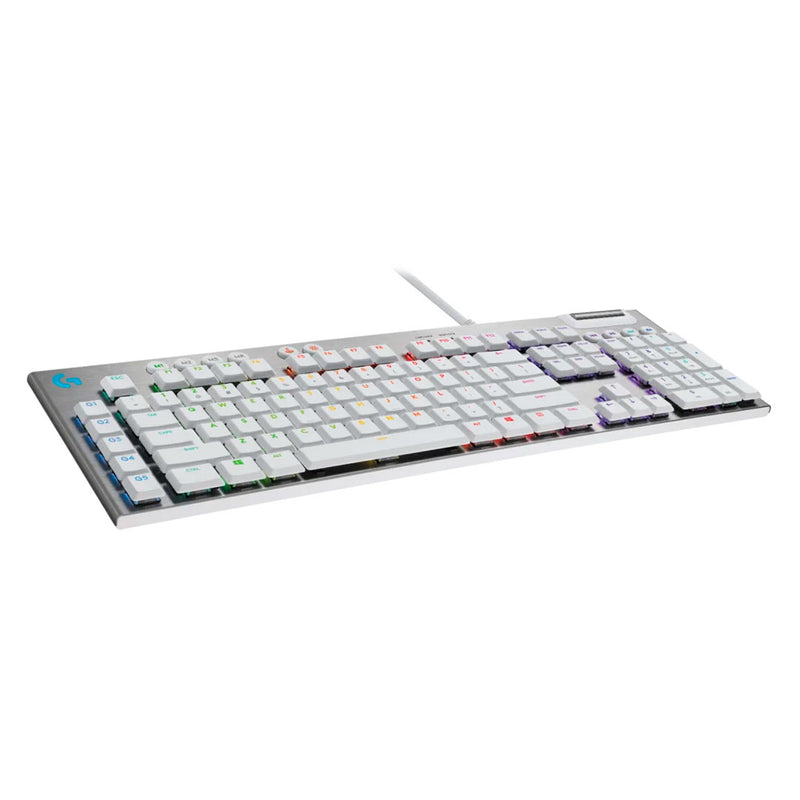 LOGITECH G915 Teclado mecánico inalámbrico RGB, Bluetooth, LIGHTSPEED, Blanco, 920-011354