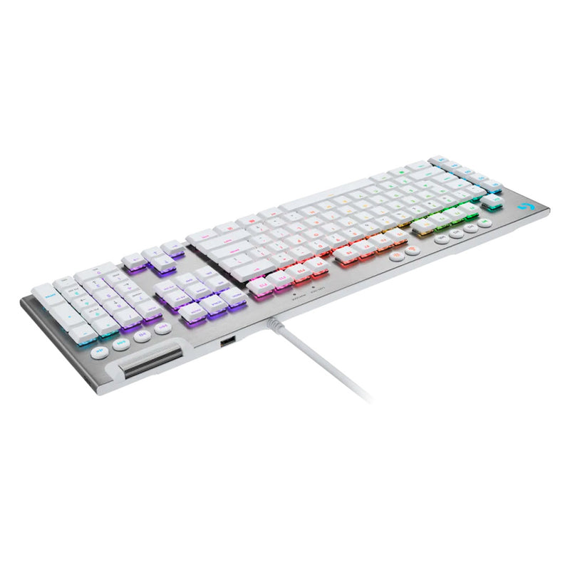 LOGITECH G915 Teclado mecánico inalámbrico RGB, Bluetooth, LIGHTSPEED, Blanco, 920-011354