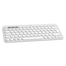 LOGITECH PEBBLE KEYS 2 K380S Bluetooth Keyboard with customizable keys, White, 920-011784