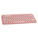 LOGITECH PEBBLE KEYS 2 K380S Teclado Bluetooth con teclas personalizables, Rosa, 920-011785