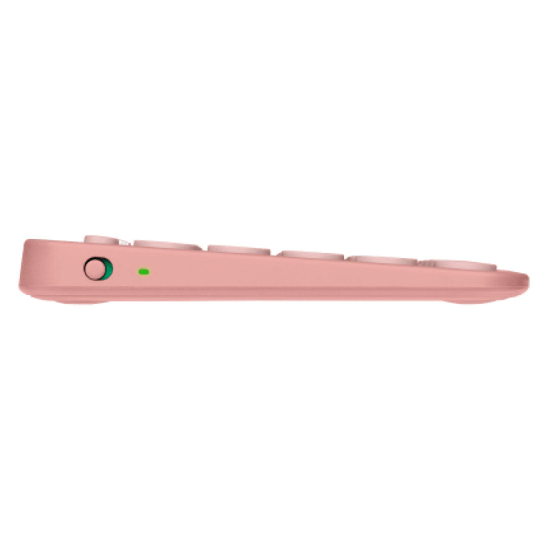 LOGITECH PEBBLE KEYS 2 K380S Teclado Bluetooth con teclas personalizables, Rosa, 920-011785