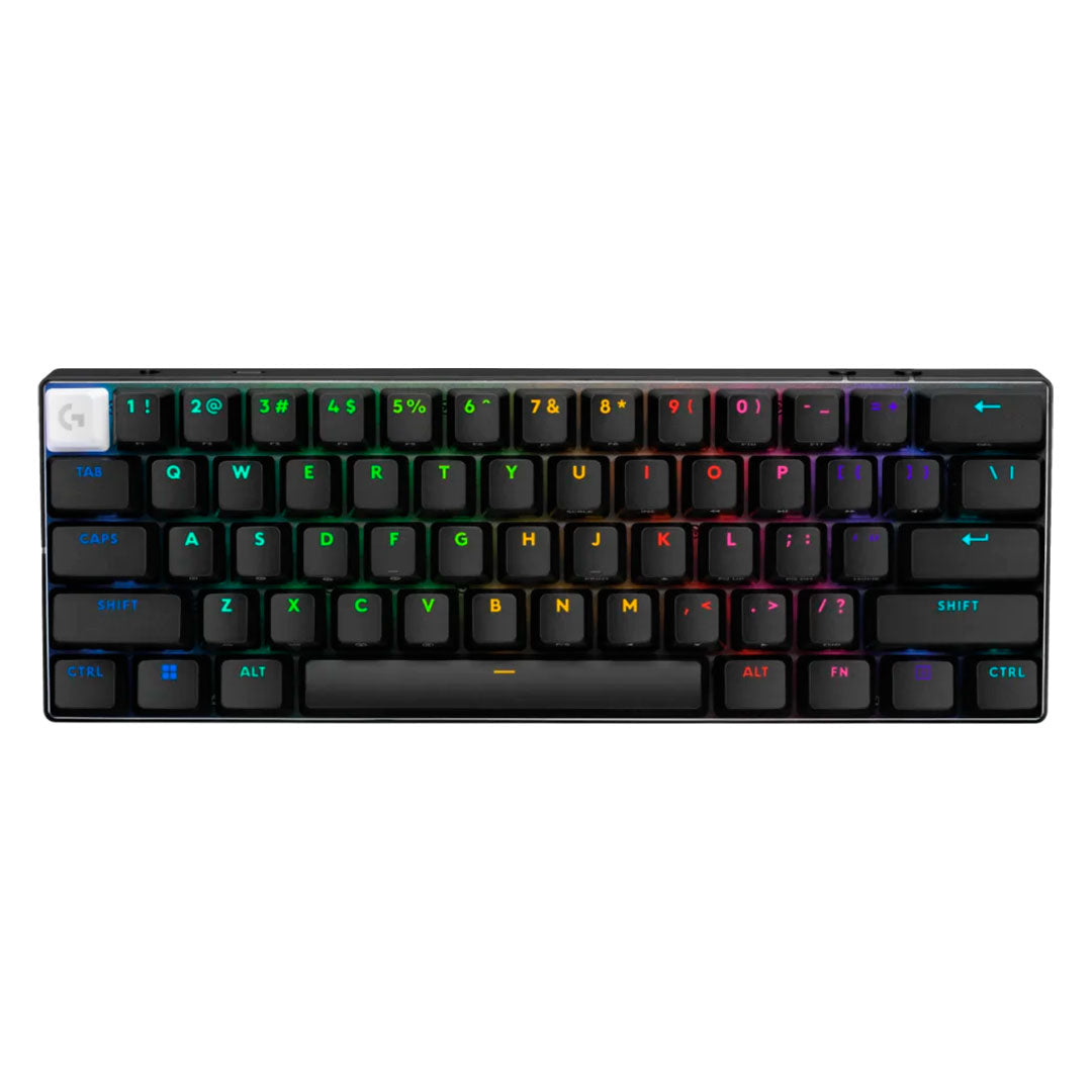 LOGITECH G PRO X 60 Teclado inalámbrico gamer RGB LIGHTSPEED, Bluetooth, Negro, 920-011902