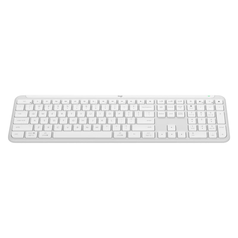 LOGITECH SIGNATURE SLIM K950 Teclado inalámbrico Bluetooth multidispositivo, Blanco, 920-012593