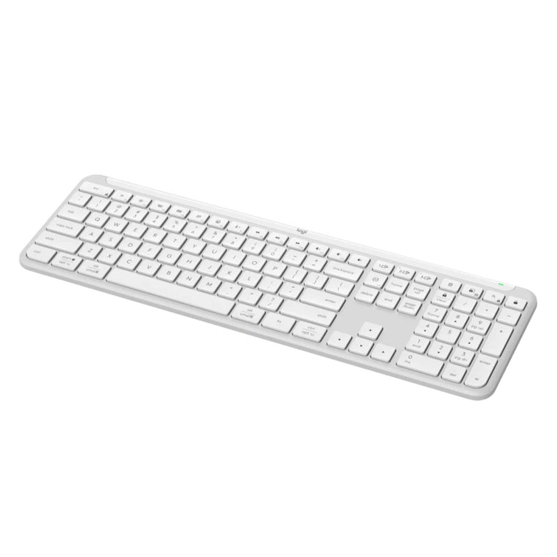 LOGITECH SIGNATURE SLIM K950 Teclado inalámbrico Bluetooth multidispositivo, Blanco, 920-012593