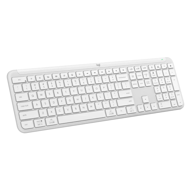 LOGITECH SIGNATURE SLIM K950 Teclado inalámbrico Bluetooth multidispositivo, Blanco, 920-012593