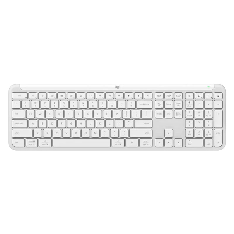 LOGITECH SIGNATURE SLIM K950 Teclado inalámbrico Bluetooth multidispositivo, Blanco, 920-012593