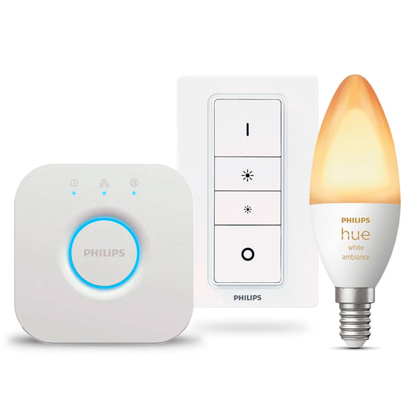 PHILIPS HUE Kit Foco Vela B39 + Interruptor + Bridge Smart