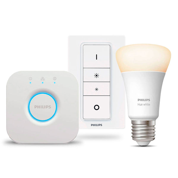 PHILIPS HUE Kit Foco A60 + Interruptor + Bridge Smart