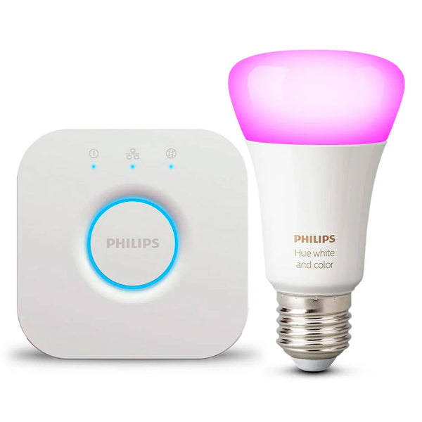 PHILIPS HUE Kit Foco A60 RGB + Bridge Smart