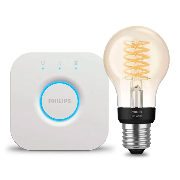 PHILIPS HUE Kit Foco A60 Filamento  +  Bridge Inteligente