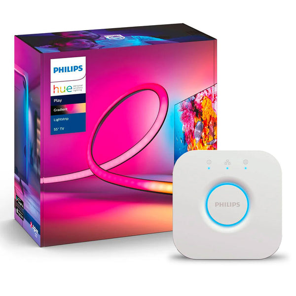 PHILIPS HUE Kit Play Gradient Tira Luz 55" + Bridge Smart