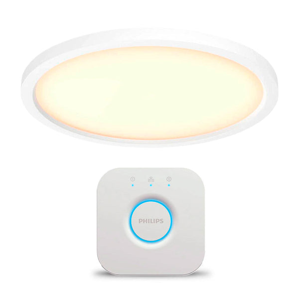 PHILIPS HUE Kit Lámpara Aurelle Redondo  +  Bridge Inteligente