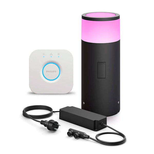 PHILIPS HUE Kit Lámpara Calla RGB + Fuente 100W + Bridge Inteligente