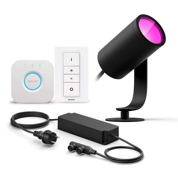 PHILIPS HUE Kit Lámpara Lily + Fuente 100W + Dimmer + Bridge Smart