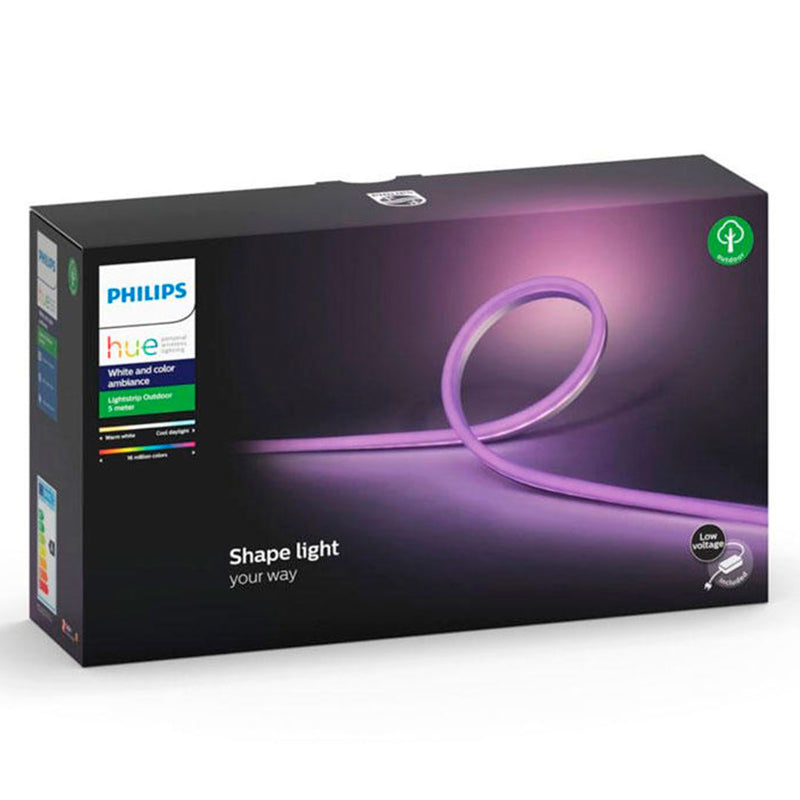 PHILIPS HUE Kit Tira Luz Led 5m Exterior + Bridge Smart