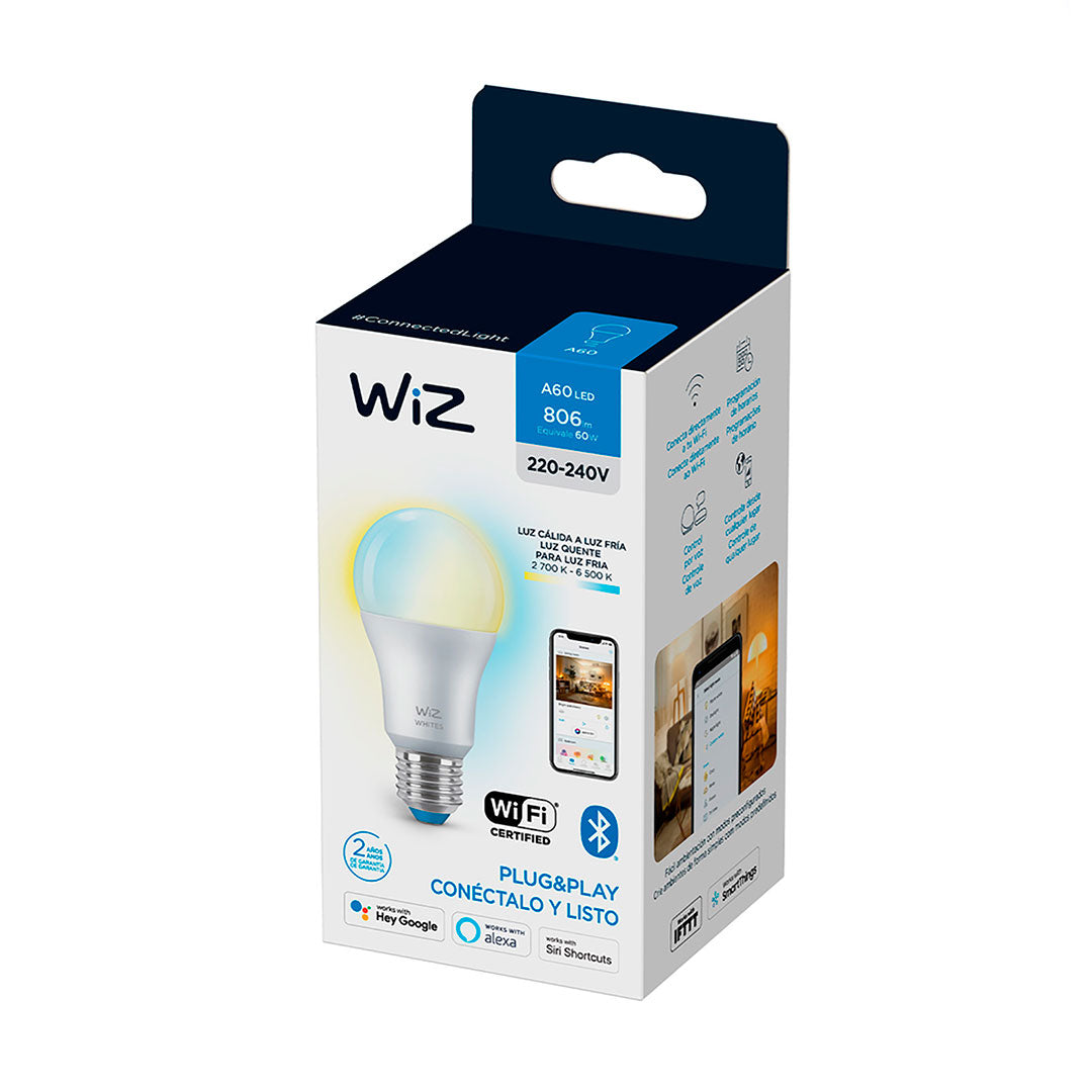 WIZ PACK-2 Foco Inteligente A60 E27 8W Blanco 806Lúmenes 25000horas