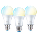 WIZ Pack 3 Lâmpada Wi-Fi inteligente para ambientes internos 8W A60 E27, branca, 806 lúmens, 25.000 horas, 929002383512