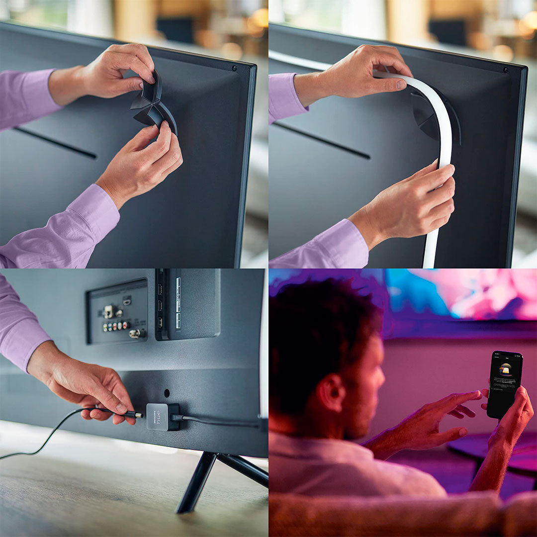 PHILIPS HUE 929002422701 Tira LED para TV 55" 19w, 25000 horas