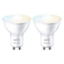 WIZ Pack 2 Lâmpada LED Inteligente Branca 4,9 W, 400 Lúmens, GU10, PAR16, Alexa, Siri 929002448312