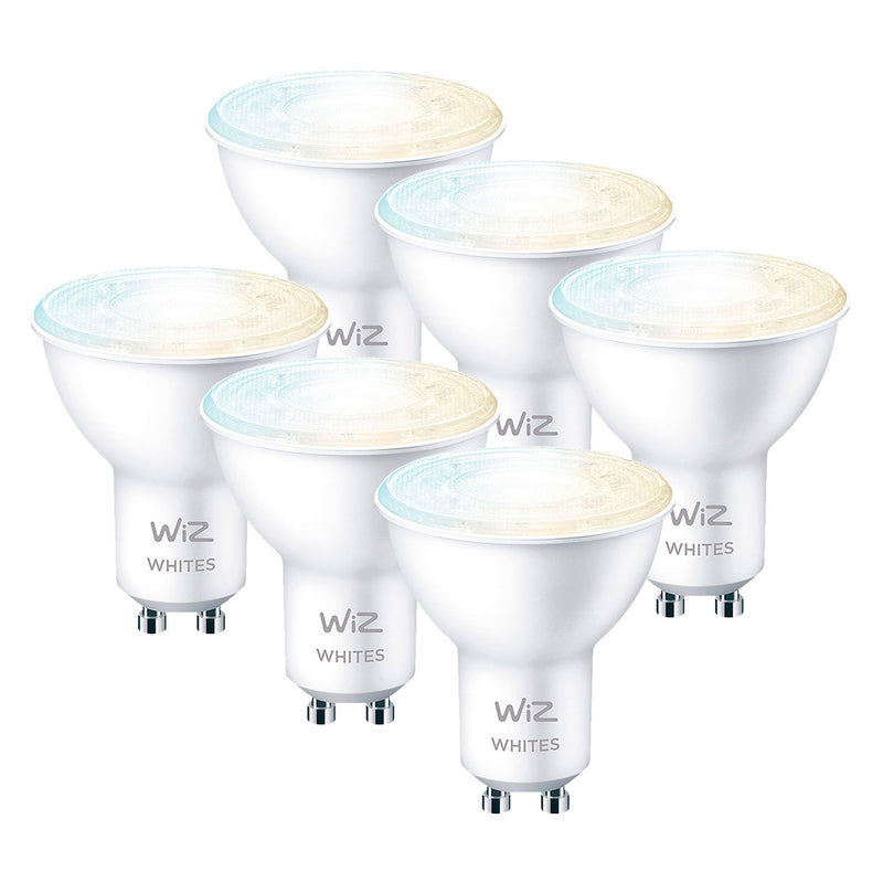 WIZ PACK-6 Foco Dicroica WIFI inteligente blanco, GU10, 4.9w, 400 lúmenes, Alexa, Siri 929002448312