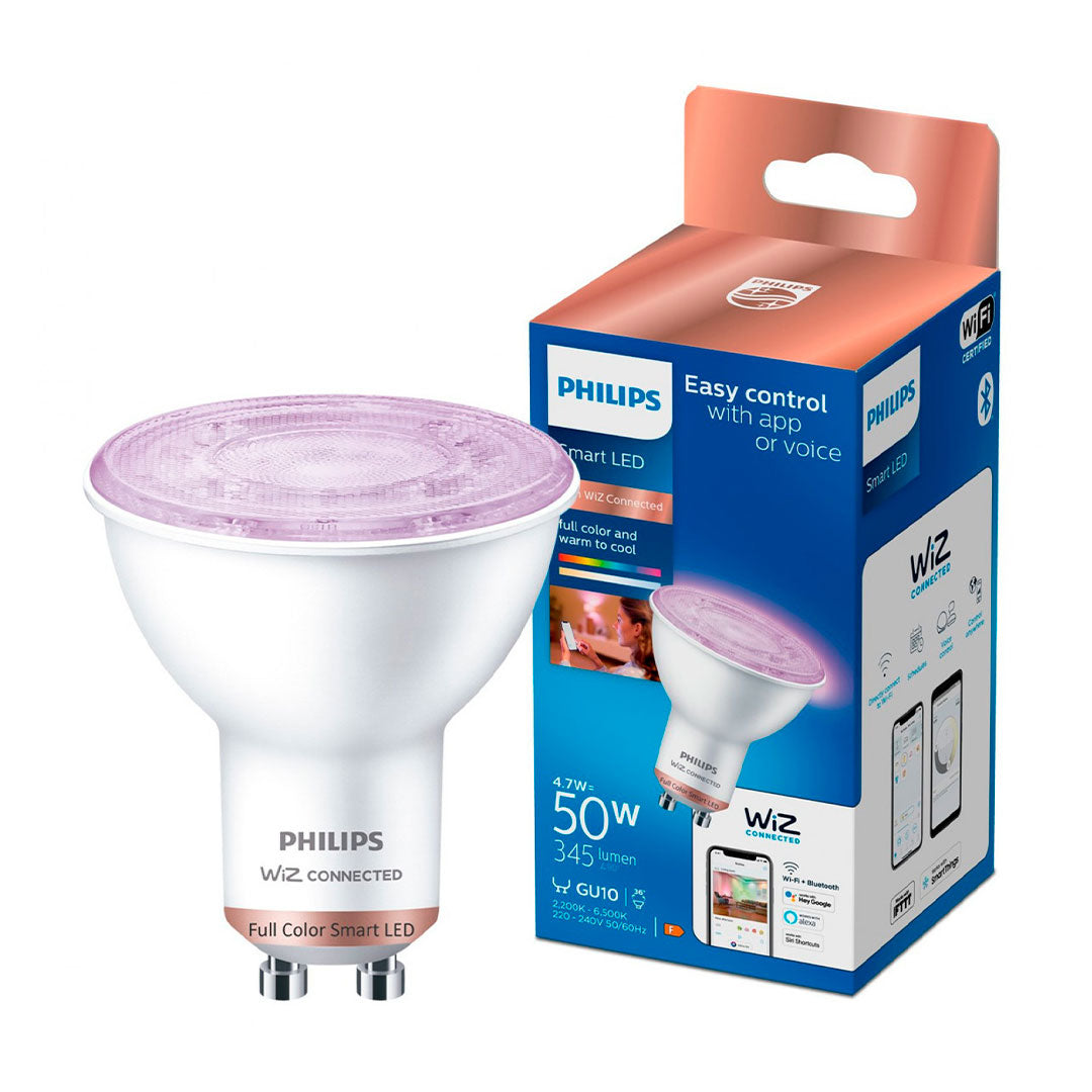 WIZ Foco Dicroica Inteligente 50W GU10 RGB 345 Lúmenes 25000horas