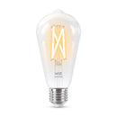 WIZ 7W smart clear filament bulb, ST64 E27, 806 lumens, warm and cool white light 929003018612 