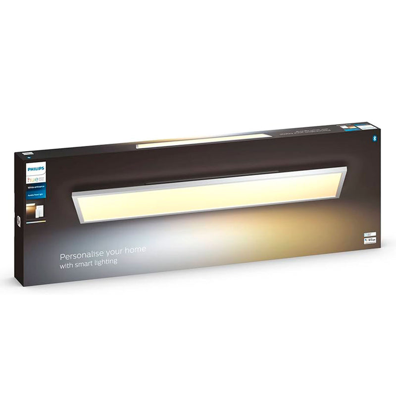 PHILIPS HUE Kit Lámpara Aurelle Rectangular + Bridge Smart