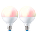 WIZ Pack 2 Lâmpada Globo Inteligente G95 E27 75W, multicolorida, 1055 lúmens, 25000 horas 929003604712