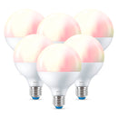Pacote de 6 lâmpadas inteligentes WIZ Globe G95 E27 75W, multicoloridas, 1055 lúmens, 25000 horas 929003604712