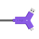 LOGITECH SWYTCH Adaptador HUB multipuertos para conexión entre laptops y sistema de videoconferencias