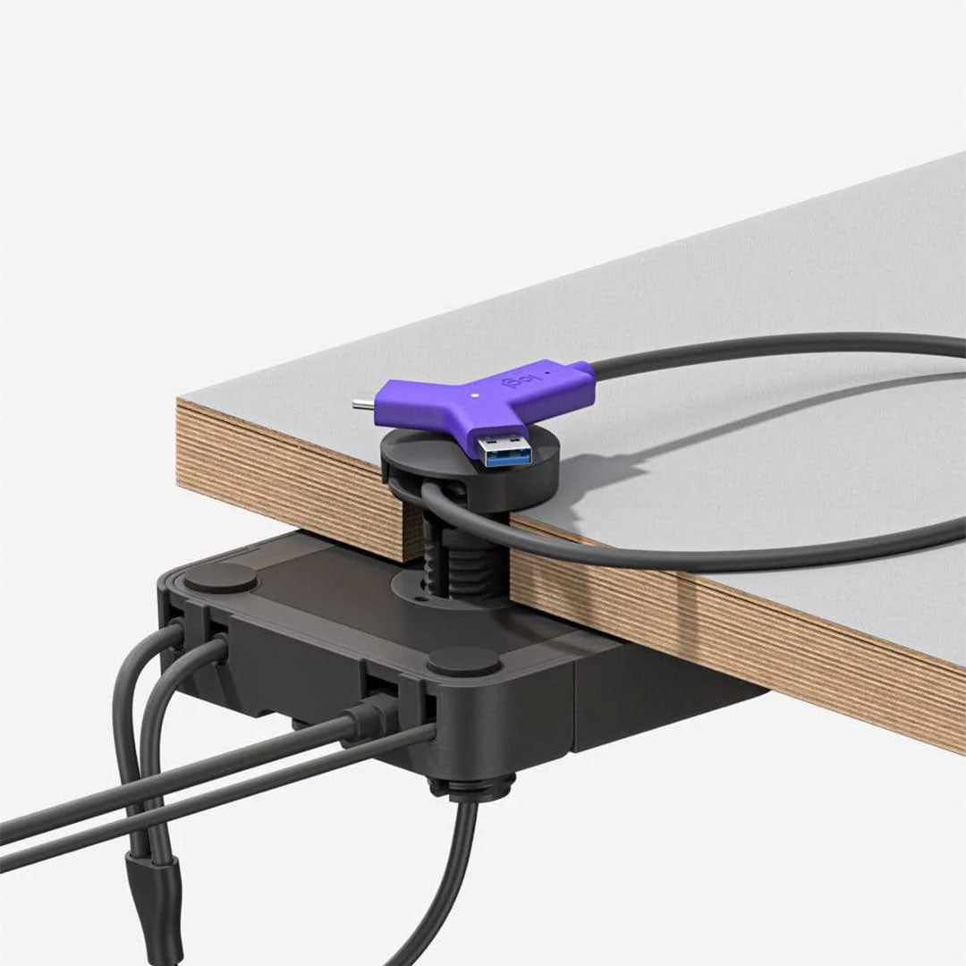 LOGITECH SWYTCH Adaptador HUB multipuertos para conexión entre laptops y sistema de videoconferencias