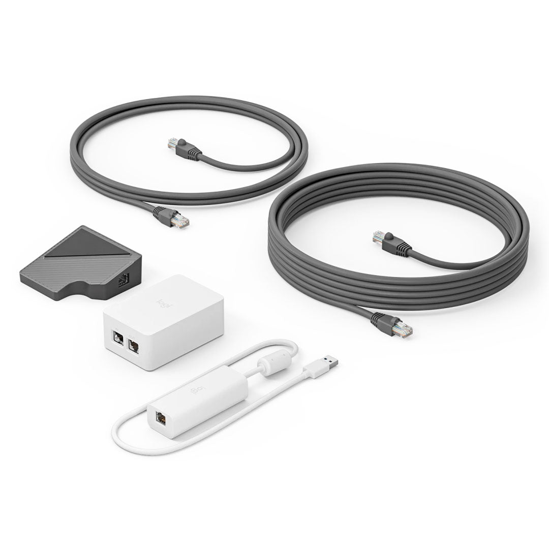 LOGITECH KIT CAT5E Cable Ethernet para datos y alimentación para Logitech Tap, 952-000019