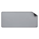 LOGITECH DESK MAT STUDIO Pad mouse largo 30x70cm, resistente a salpicaduras, Gris, 956-000047