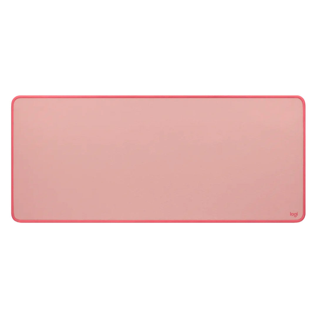 LOGITECH DESK MAT STUDIO Pad mouse largo 30x70cm, resistente a salpicaduras, Rosado, 956-000048