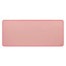 LOGITECH DESK MAT STUDIO Pad mouse largo 30x70cm, resistente a salpicaduras, Rosado, 956-000048