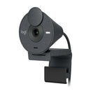 LOGITECH BRIO 300 Cámara web 1080p con autocorrección de iluminación, micrófono, USB-C, Negro, 960-001413