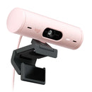 LOGITECH BRIO 500 Cámara Web 4MP HDR, Full HD 1080p, 60 fps, USB-C, Rosa, 960-001418