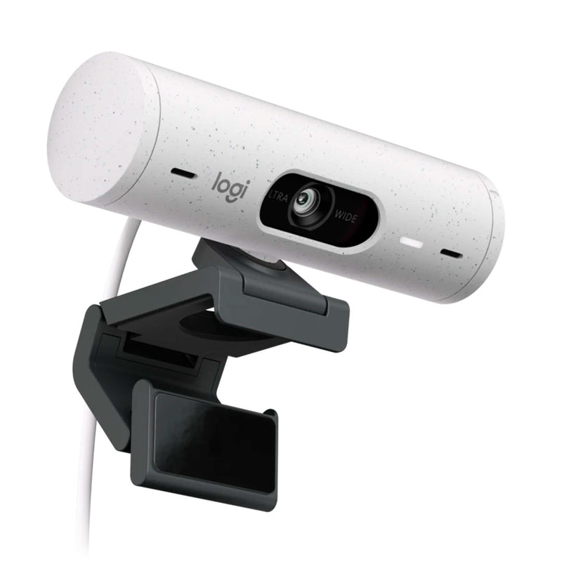 LOGITECH BRIO 500 Cámara Web 4MP HDR, Full HD 1080p, 60 fps, USB-C, Blanco, 960-001426